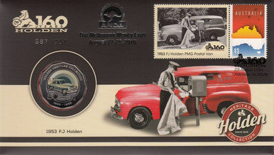 2016 50c ANDA Melbourne 160 Years of Holden 1953 FJ Holden PNC