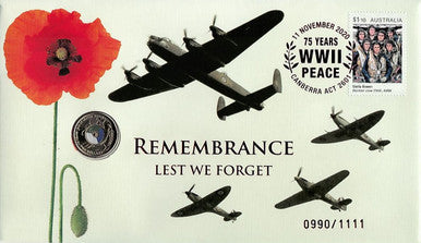 2020 $2 Remembrance Day Lest We Forget Limited Edition PNC