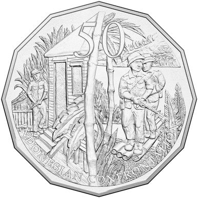 2016 50c Australia At War Indonesian Confrontation Uncirculated Coin