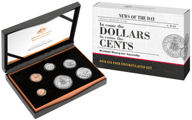 2016 C-Day In Come The Dollars In Come The Cents 6 Coin Uncirculated Set