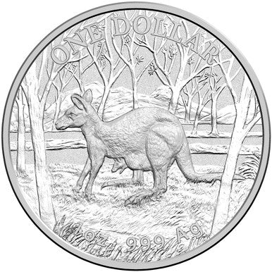 2016 $1 Kangaroo Seasons Change 1oz Silver Uncirculated Coin