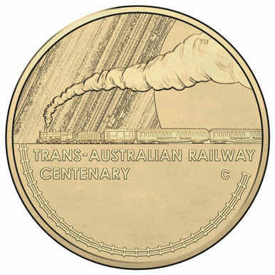 2017 $1 Centenary of The Trans-Australian Railway 'C' Mintmark Uncirculated Coin