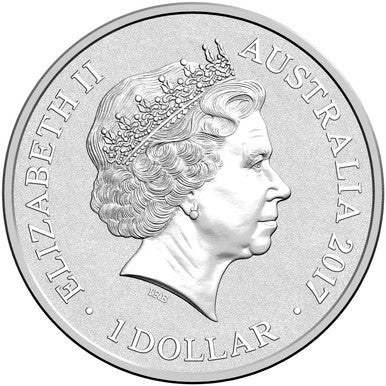 2017 $1 Sydney New Year's Eve 1/2oz Silver Coloured Frosted Uncirculated Coin