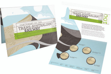 2017 $1 Centenary of The Trans-Australian Railway Uncirculated 4 Coin Set