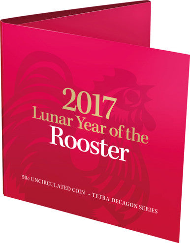 2017 50c Tetra Decagon Year of The Rooster Uncirculated Coin