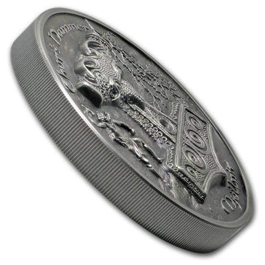 Cook Islands 2017 $10 Mythology Thor's Hammer MjoÌˆllnir 2oz Silver Antiqued High Relief Coin