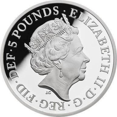 UK 2017 £5 The 1000th Anniversary of The Coronation of King Canute Silver Proof Coin (TONED)