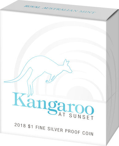 2018 $1 Kangaroo At Sunset Silver Proof Coin