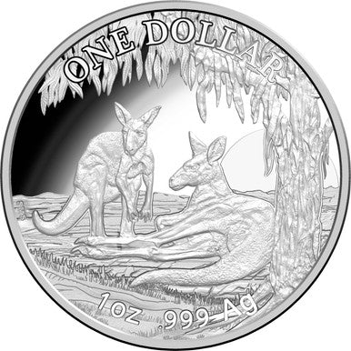2018 $1 Kangaroo Series Seasons Change 1oz Silver Proof Coin