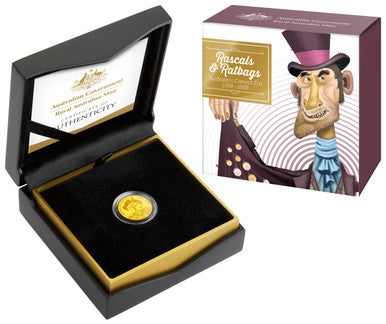 2018 $10 Rascals & Ratbags Australia's Convict Era 1/10oz Gold Proof Coin