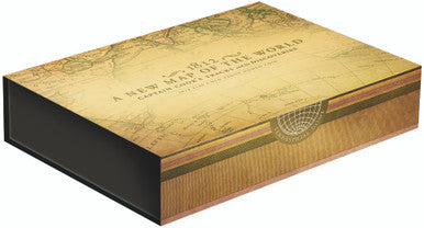 2018 $100 A New Map of The World 1812 Captain Cook's Tracks and His Discoveries 1oz Gold Domed Proof Coin