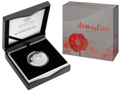 2018 $1 Armistice Centenary 1oz Silver Proof Coin