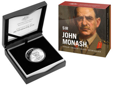 2018 $5 Sir John Monash 1oz Silver Proof Coin