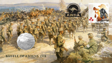 2018 50c ANDA Sydney Battle of Amiens 1918 PNC