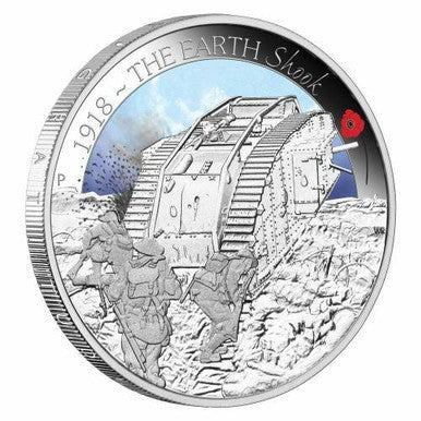 2018 50c The ANZAC Spirit 100th Anniversary 1/2oz Silver Coloured Proof 3 Coin Set