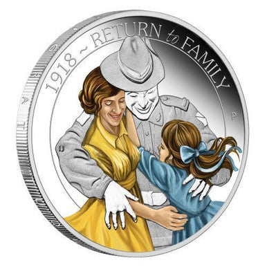 2018 50c The ANZAC Spirit 100th Anniversary 1/2oz Silver Coloured Proof 3 Coin Set