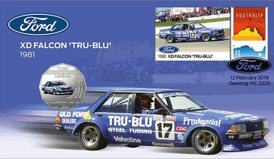 2018 50c Ford Motorsport Legends 1981 XD Falcon 'Tru-Blu' PNC