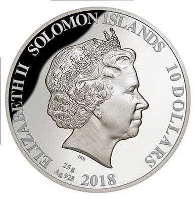 Solomon Islands 2018 $10 First World War Centenary Battle For Hamel Silver Coloured Proof Coin