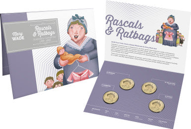 2018 $1 Rascals and Ratbags Australia's Convict Era Uncirculated 4 Coin Set