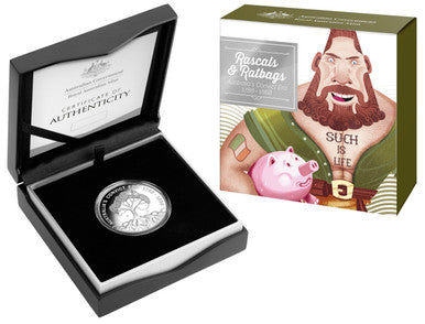 2018 $1 Rascals & Ratbags Australia's Convict Era Silver Proof Coin