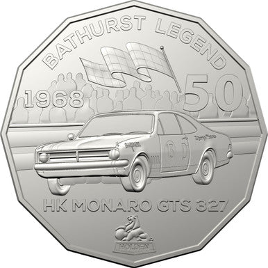 2018 50c Holden High Octane Coloured Uncirculated 7 Coin Collection with Tin