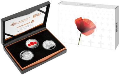 2018 Armistice Centenary Silver Proof 3 Coin Set