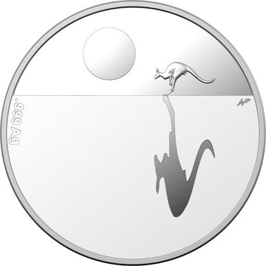 2019 $1 Kangaroo At Sunset Silver Proof Coin