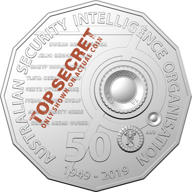 2019 50c Australian Spies & Spooks 70 Years of ASIO Uncirculated Coin
