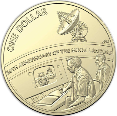2019 $1 and 5c Moon Landing 50th Anniversary 2 Coin PNC