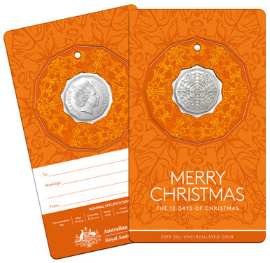 2019 50c Twelve Days of Christmas Uncirculated Coin