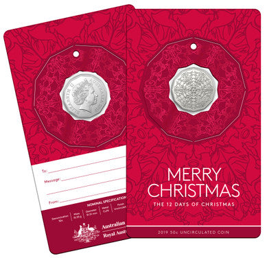 2019 50c Twelve Days of Christmas Uncirculated Coin