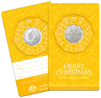 2019 50c Twelve Days of Christmas Uncirculated Coin