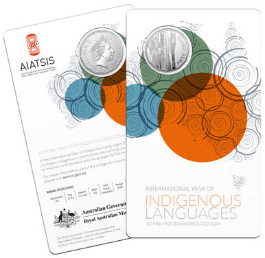 2019 50c AIATSIS International Year of Indigenous Languages Uncirculated Coin