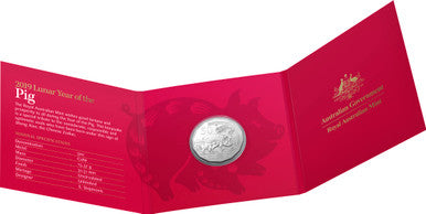 2019 50c Tetra Decagon Year of The Pig Uncirculated Coin
