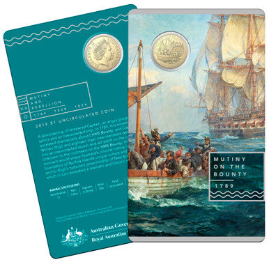 2019 $1 Mutiny and Rebellion Mutiny On The Bounty Uncirculated Coin