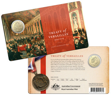2019 $1 Treaty of Versailles Uncirculated Coin
