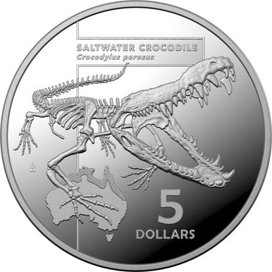 2020 $5 Inside Australia's Most Dangerous Saltwater Crocodile 1oz Silver Proof Coin