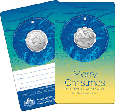 Christmas 2021 50c Cupro-Nickel Uncirculated Coin