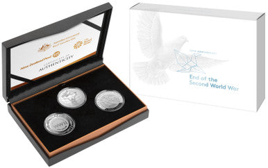 2020 75th Anniversary End of The Second World War Three Coin Set