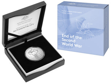 2020 $5 End of The Second World War 75th Anniversary 1oz Silver Proof Coin