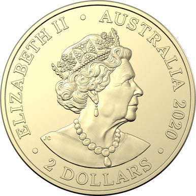 2020 $2 Brave Australia's Firefighters 'C' Mintmark Coloured Uncirculated Coin