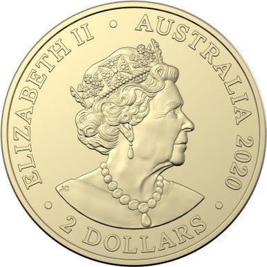 2020 $2 Firefighter Coloured Uncirculated Mint Roll