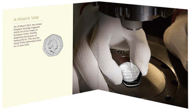 UK 2020 50p Withdrawal From The European Union Uncirculated Coin