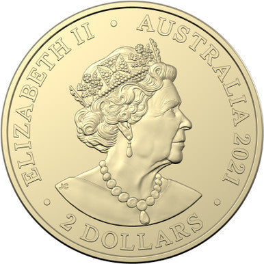 2021 $2 Aboriginal Flag Coloured Uncirculated Mint Roll