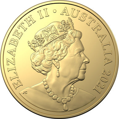 2021 35th Anniversary of Animalia 20c CuNi Gold Plated Colour Printed Uncirculated Coin