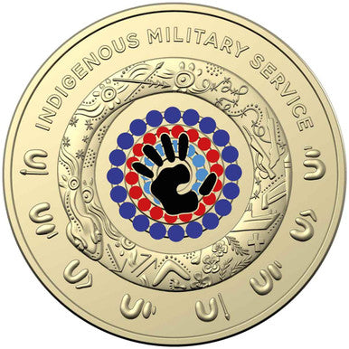 2021 $2 Indigenous Military Service Coloured Al-Bronze Uncirculated Coin