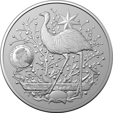 2021 $1 Coat of Arms Australia 1oz Silver BU Coin