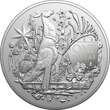 2021 $1 Coat of Arms Australia 1oz Silver BU Coin