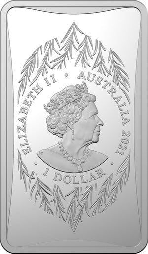 2021 $1 Year of The Ox 1/2oz Silver Uncirculated Ingot