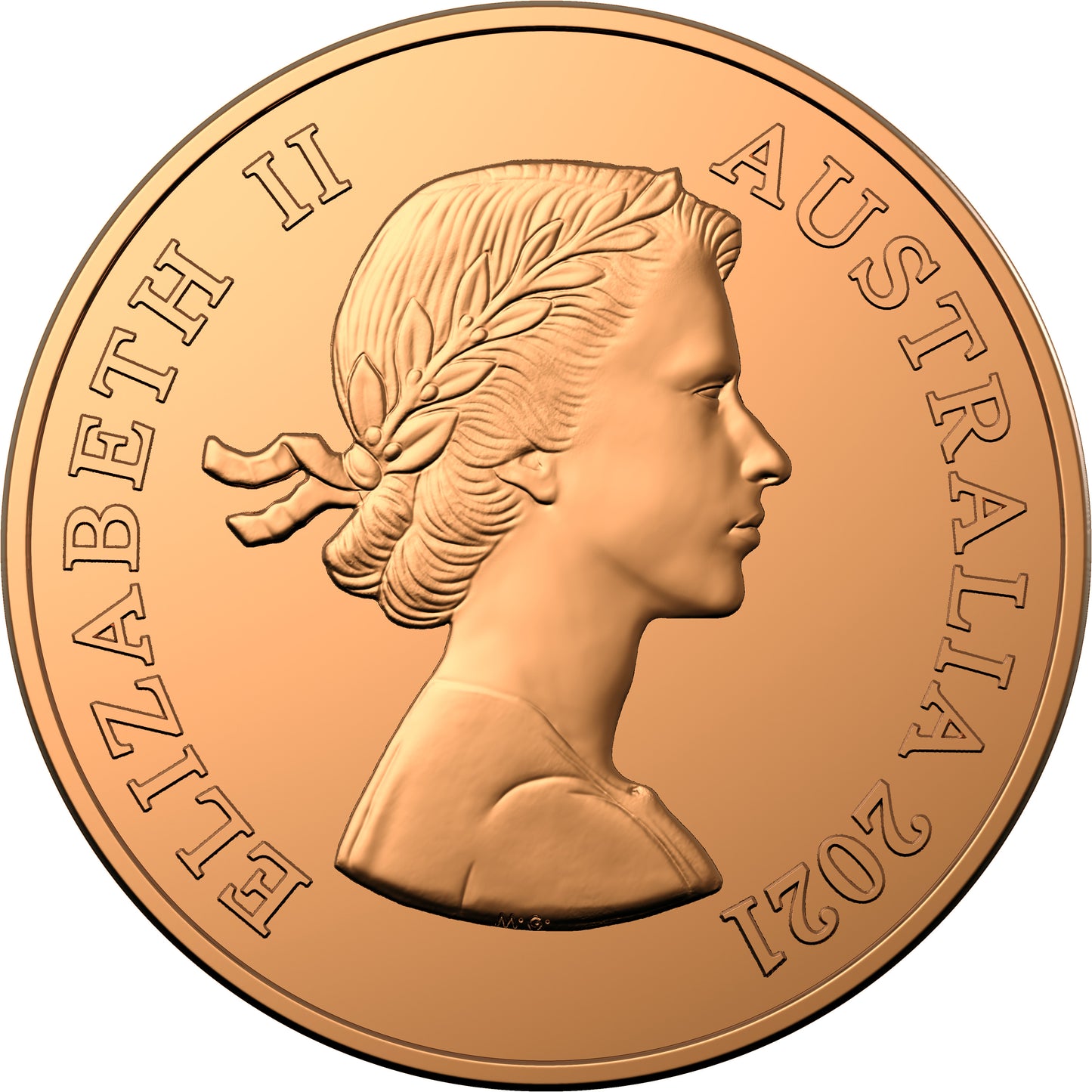 2021 $1 Australian Penny Kangaroo Copper Uncirculated Coin